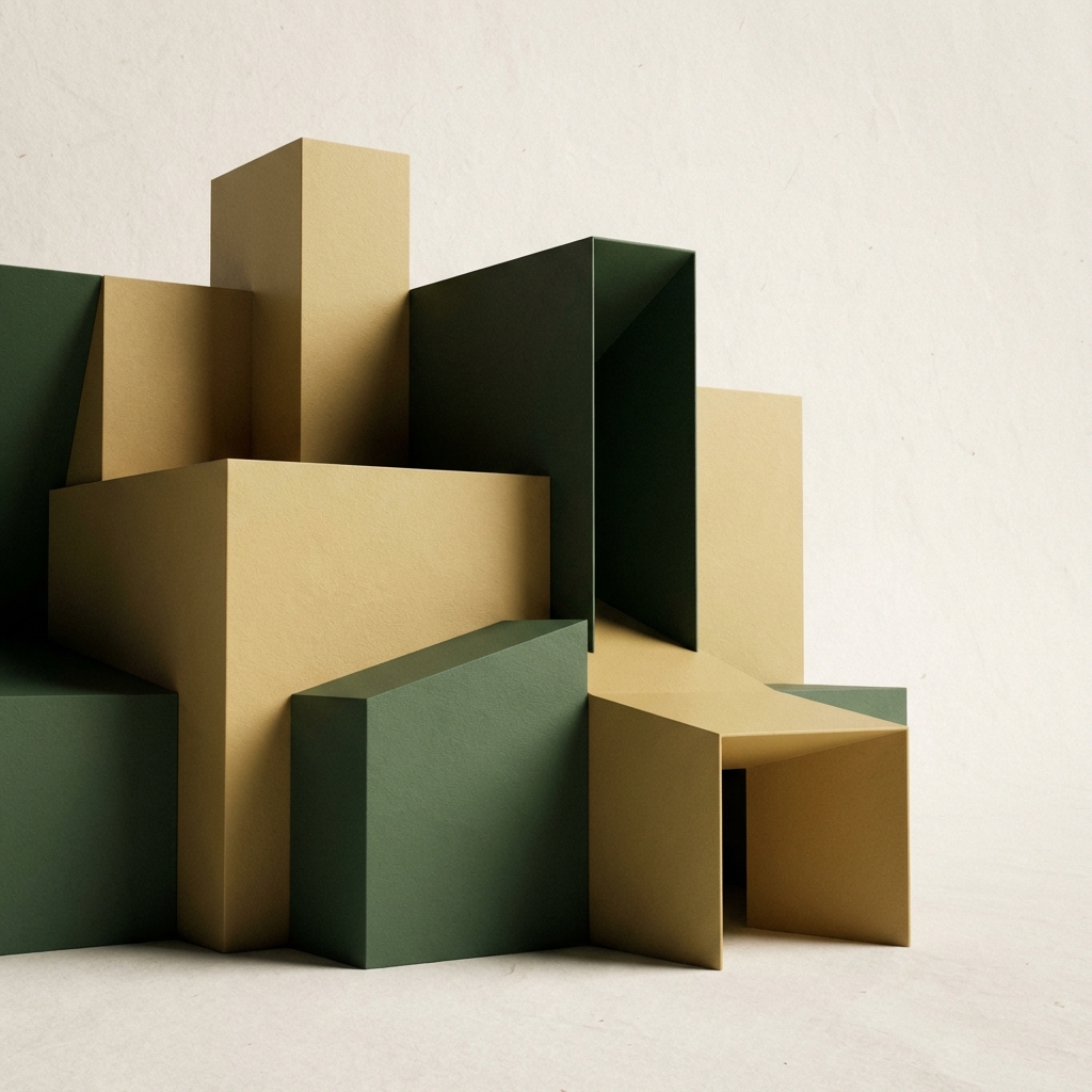 Abstract composition representing orderly financial systems